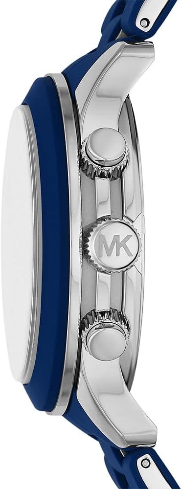 Michael Kors Reloj Runway para Hombre, Movimiento cronógrafo de Cuarzo con Correa de Acero Inoxidable