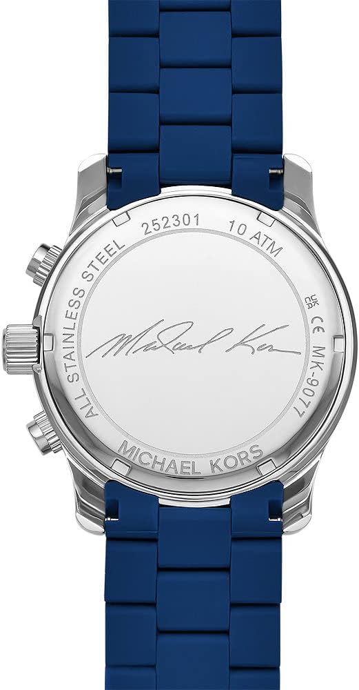 Michael Kors Reloj Runway para Hombre, Movimiento cronógrafo de Cuarzo con Correa de Acero Inoxidable