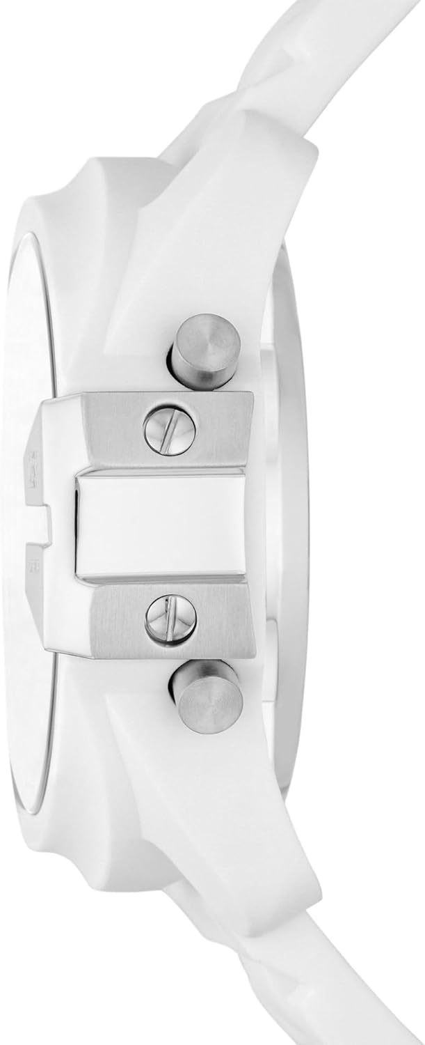 Diesel Reloj Master Chief para Hombre, Movimiento LCD con Correa de Silicona