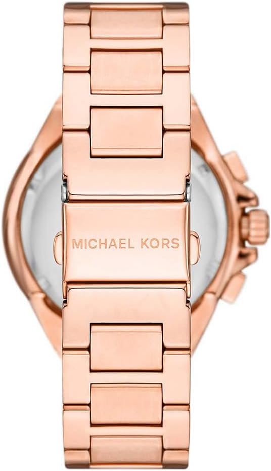 Michael Kors Reloj Camille para Mujer, Movimiento cronógrafo de Cuarzo de 43 mm con Correa de Acero Inoxidable