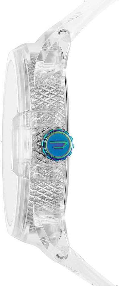 Diesel Reloj ms9 en Poliuretano Transparente con Tres Manos DZ1926