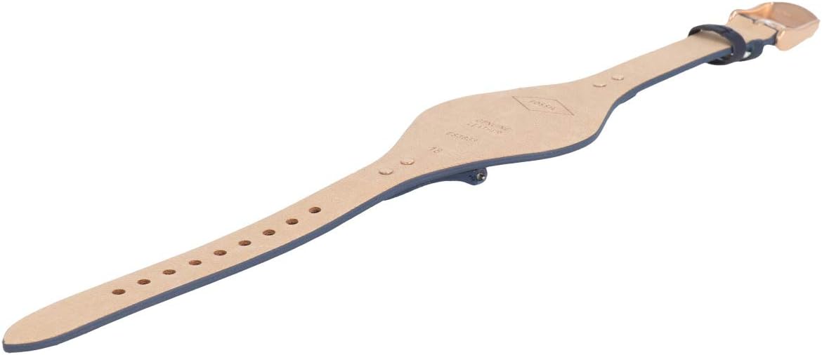 Fossil Correa de Reloj Pulsera 18 Mm de Cuero Azul - Es-3838 | Lb-es3838