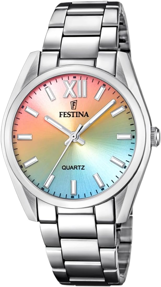 Festina Reloj Mujer F20622/H Boyfriend Caja de Acero Inoxidable 316l Plateado Correa de Acero Inoxidable 316l Plateado