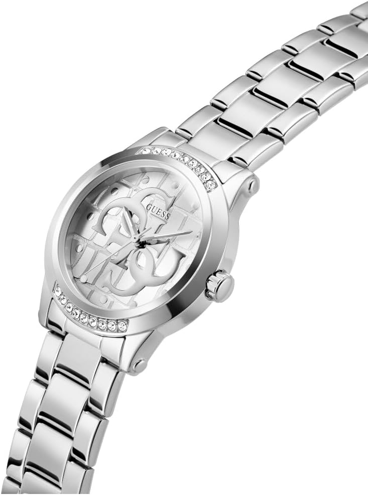 GUESS Reloj Analógico para Mujer'S de Cuarzo con Correa en Acero Inoxidable GW0861L1
