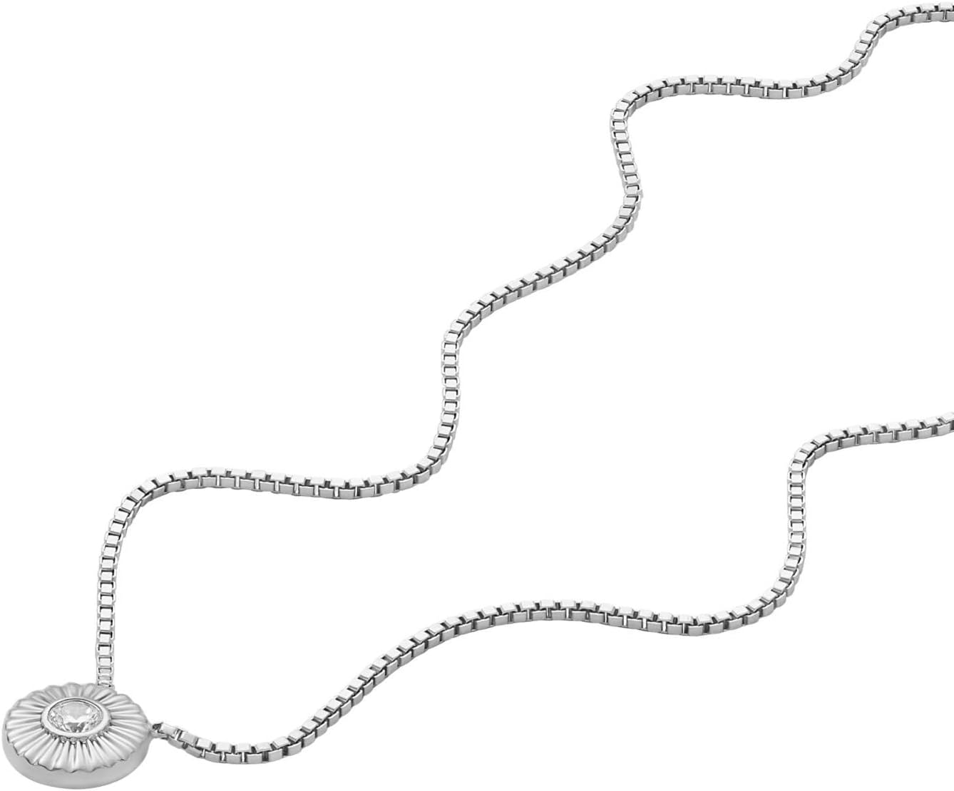 Fossil Collar Para Mujer Plata