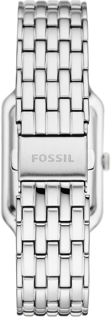 Fossil Reloj Raquel para Mujer, Movimiento de Cuarzo de Tres Agujas con Correa de Acero Inoxidable