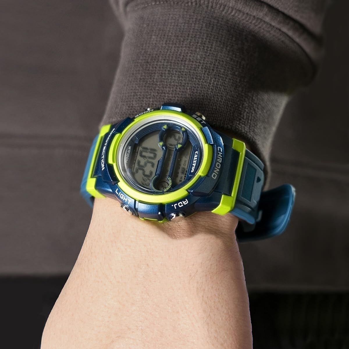 CALYPSO Reloj Infantil K5808/3 Digital Crush Caja de Caucho Multi Correa de Caucho Azul