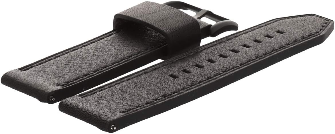 FOSSIL Correa de reloj 24mm Cuero Negro JR-1354 | LB-JR1354
