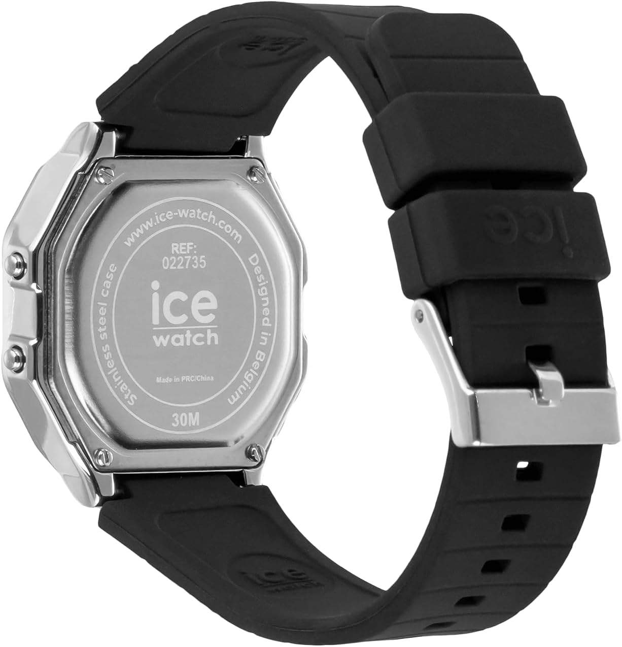 ICE-WATCH - Ice Digit Retro Metal - Reloj para señora con Correa de Silicona (Pequeño)