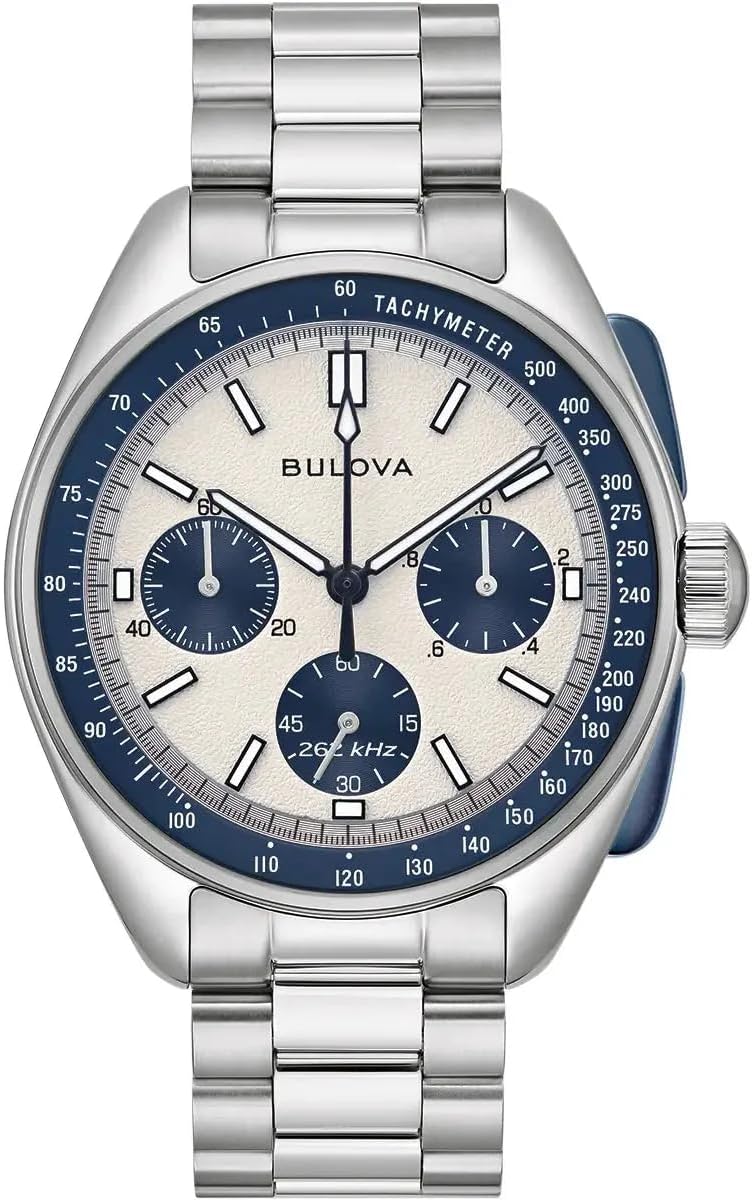 Bulova Reloj analógico de Cuarzo para Hombre con Correa de Acero Inoxidable 98K112, Bicolor., Pulsera