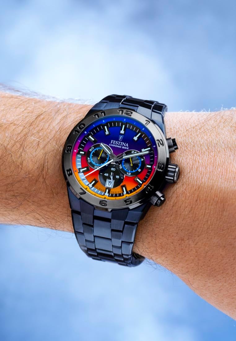 Reloj FESTINA para Hombre F20709/1 Special Editions Caja de Acero Inoxidable 316l Azul Correa de Acero Inoxidable 316l Azul