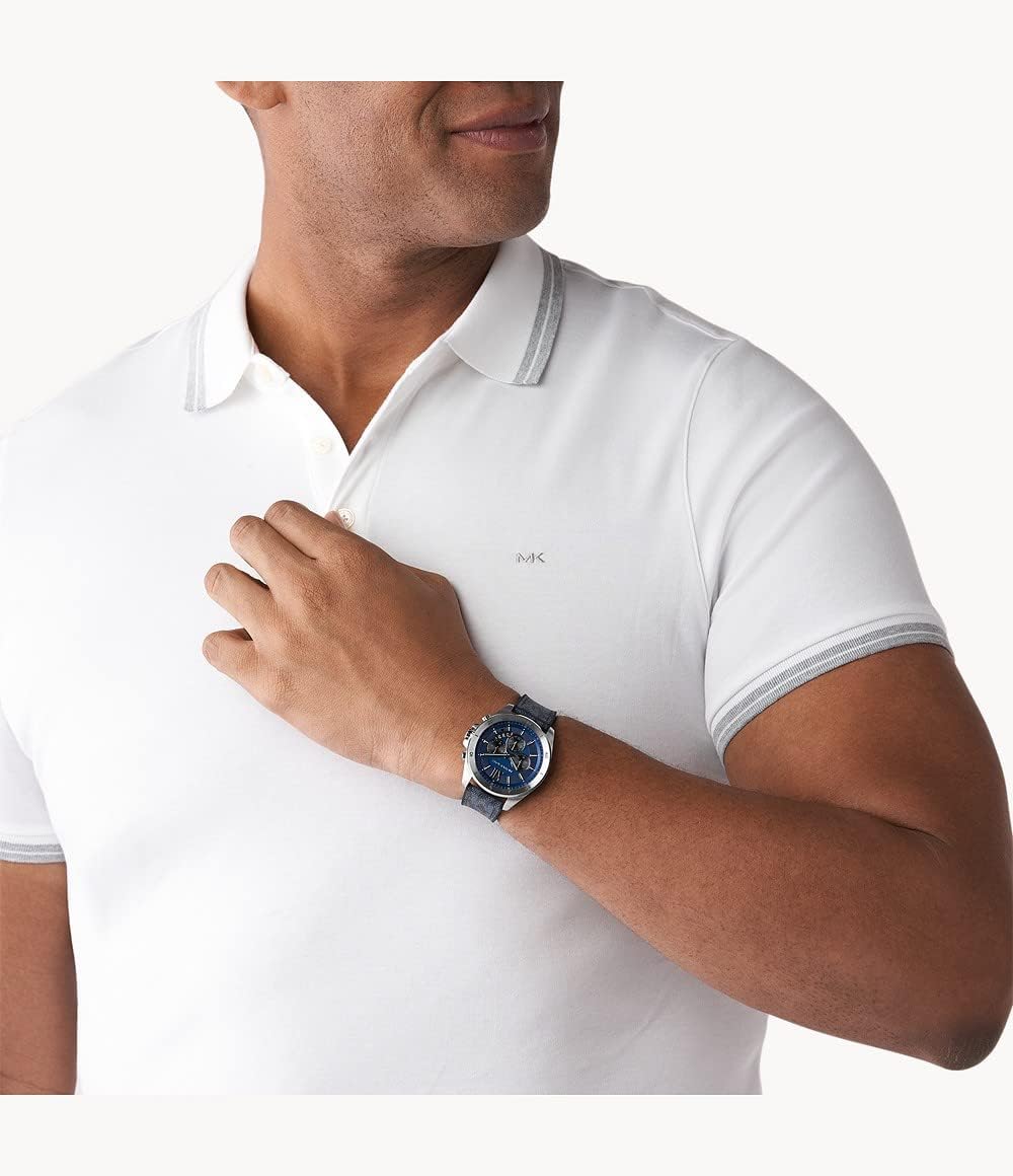 Michael Kors Reloj Brecken Oversize en Tono Plateado MK8923