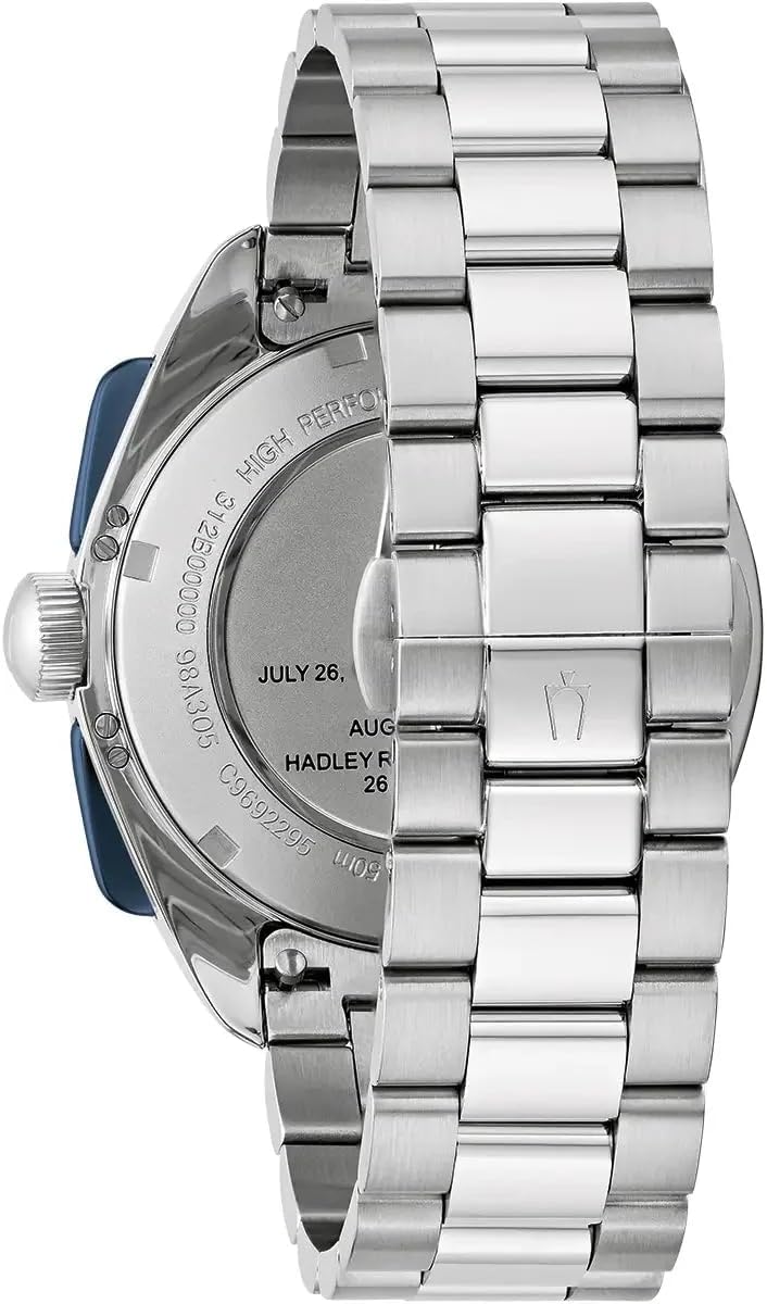 Bulova Reloj analógico de Cuarzo para Hombre con Correa de Acero Inoxidable 98K112, Bicolor., Pulsera