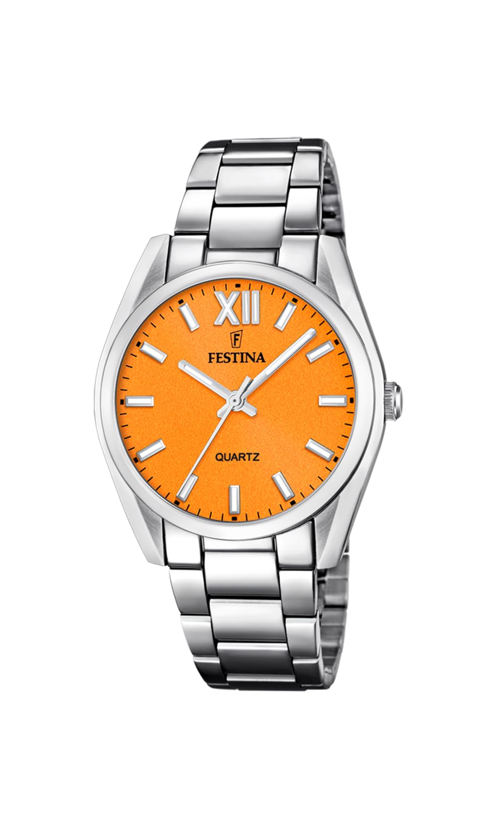 Festina Reloj Mujer F20622 Boyfriend Caja de Acero Inoxidable 316l Plateado Correa de Acero Inoxidable 316l Plateado