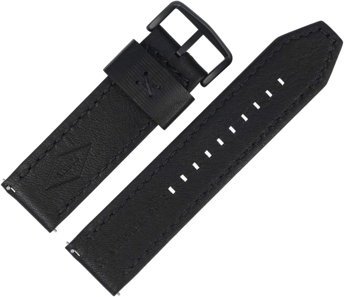 FOSSIL Correa de reloj 24mm Cuero Negro JR-1354 | LB-JR1354