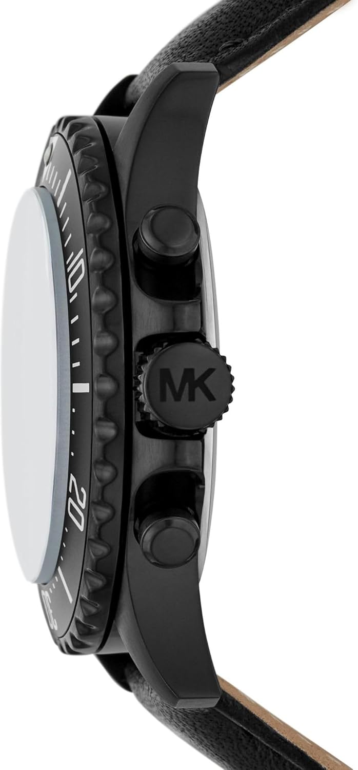 Michael Kors Everest Reloj para Hombre, Movimiento cronógrafo con Correa de Acero o Piel