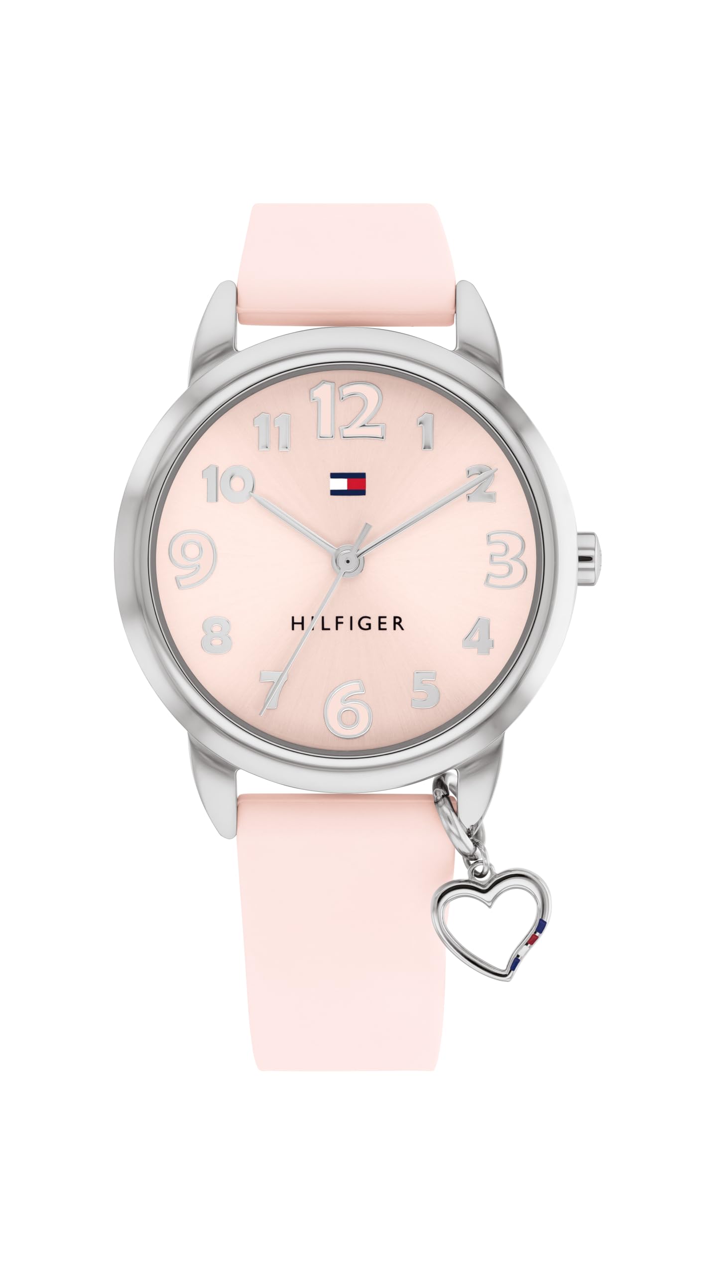 Tommy Hilfiger Reloj con Movimiento de Cuarzo de Tres Manecillas para Jóvenes con Correa de Acero Inoxidable o de Silicona – Disponible en Plateado, Azul, Rosa o Negro