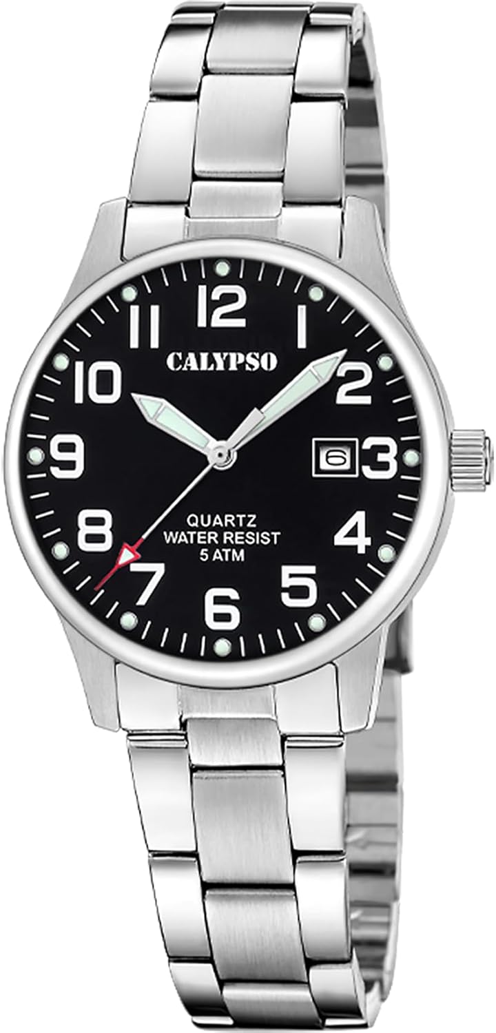 CALYPSO Reloj Mujer K5861/4 Basic Caja de Acero Inoxidable 316l Plateado