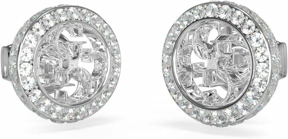 Pendientes Guess 4G Crush JUBE04164JWRHT-U acero inoxidable, Acero inoxidable