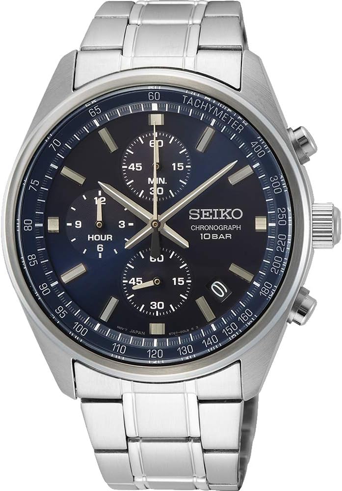 Seiko Reloj Analógico para Hombre de Cuarzo japonés con Correa