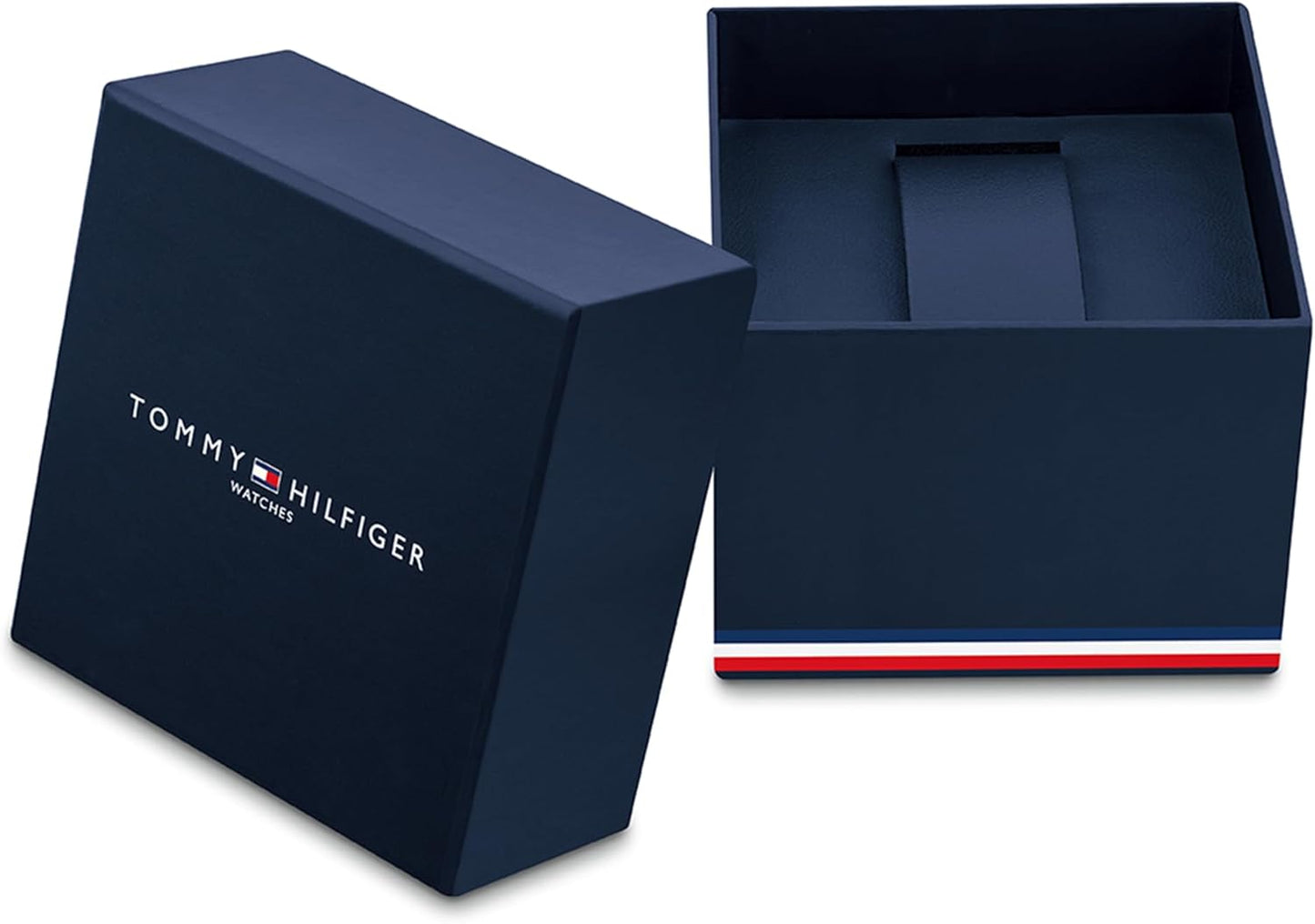 Tommy Hilfiger Reloj para Niño con Esfera Azul, Correa de Silicona Azul, Caja de Acero Inoxidable de 34mm, Bisel de Aluminio, Movimiento de Cuarzo de 3 Manecillas, Resistente al Agua 5 ATM - 1720016