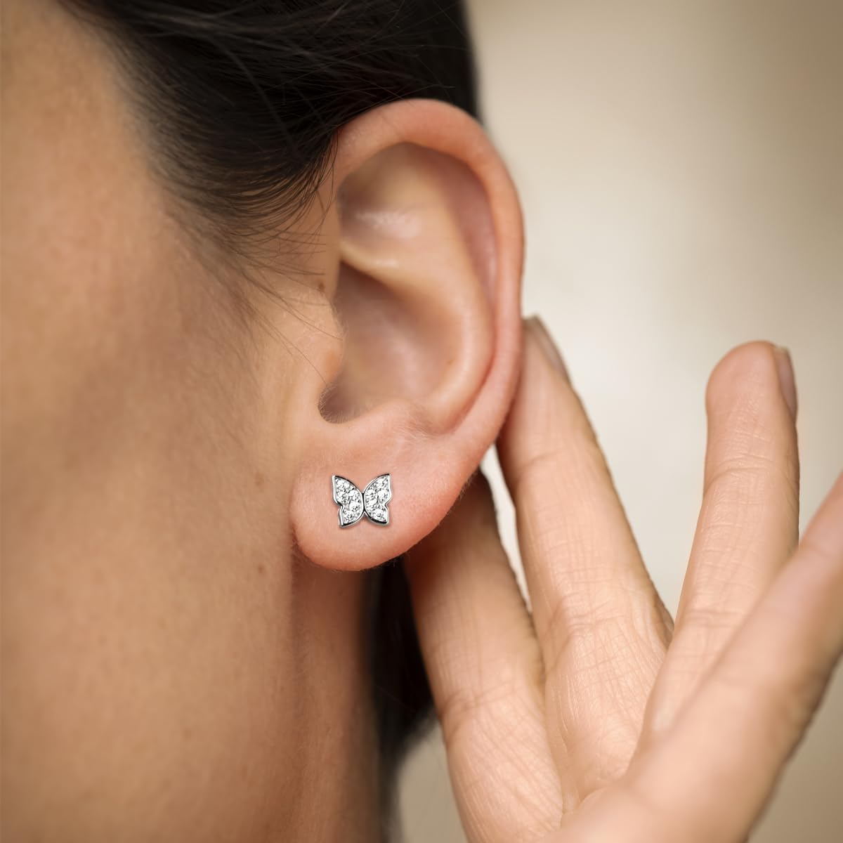 LOTUS SILVER Pendientes LP3051-4/1 Pure Essential Plata Mariposa Mujer