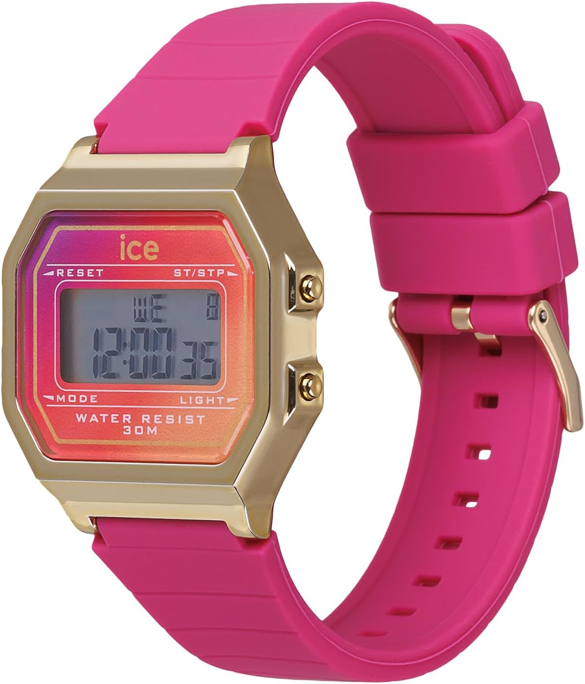 Ice-Watch - ICE digit retro Sunset - Reloj para Mujer con Correa de polyamide (Small)