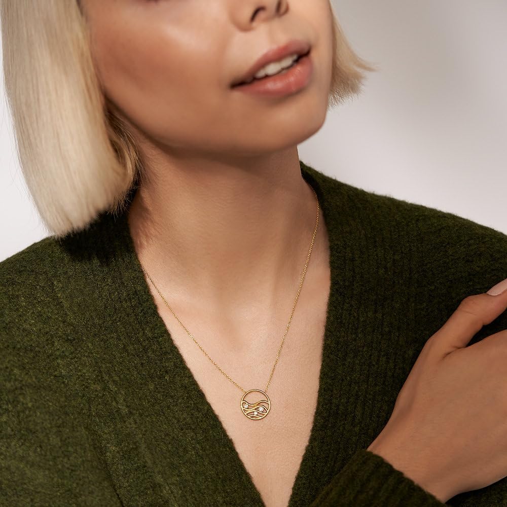 Skagen Women's Necklace, Stainless Steel Pendant