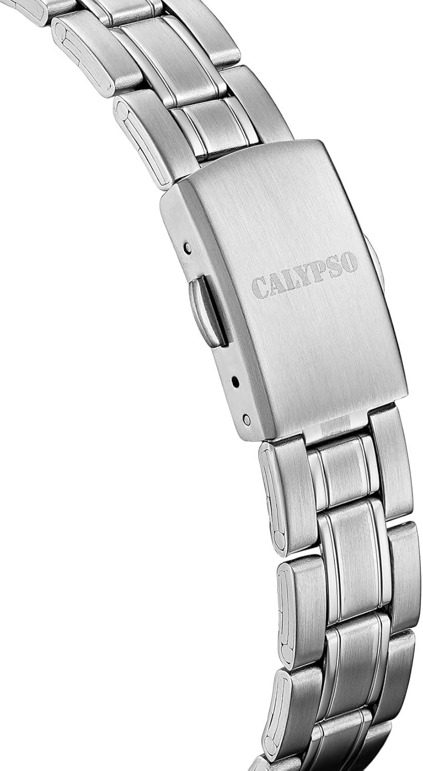 CALYPSO Reloj Mujer K5873/1 Basic Caja de Acero Inoxidable 316l Plateado