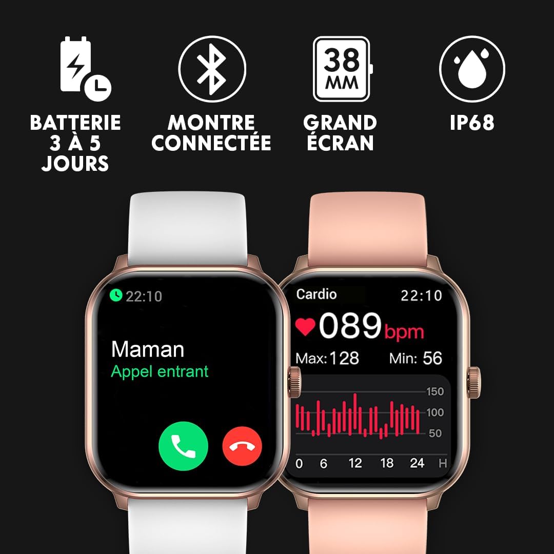 Ice-Watch - ICE Smart - Smartwatch con Correa de Silicona (1.85")