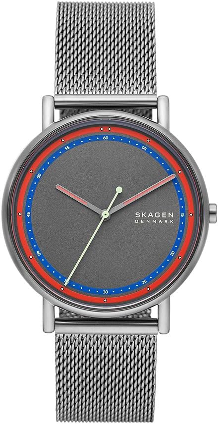 Skagen Reloj Signatur para Hombre, Movimiento de Cuarzo a Tres Agujas con Correa de Acero Inoxidable