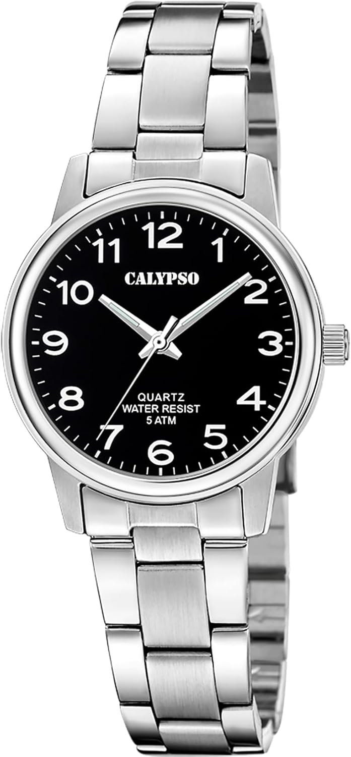 CALYPSO Reloj Mujer K5865/4 Basic Caja de Acero Inoxidable 316l Plateado