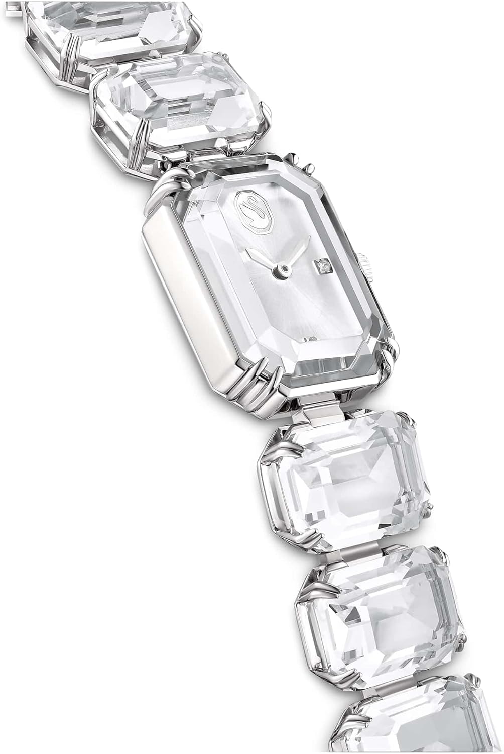 Swarovski Reloj, Pulsera de Talla Octogonal, Blanco, Acero Inoxidable