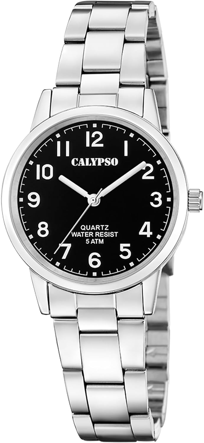 CALYPSO Reloj Mujer K5859/4 Basic Caja de Acero Inoxidable 316l Plateado