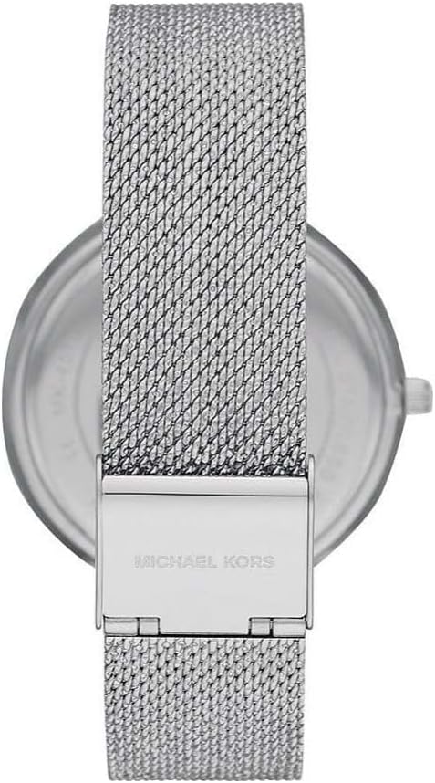 Michael Kors Reloj Darci para Mujer, Movimiento de Cuarzo de Tres Agujas en Tono Plateado con Correa de Acero Inoxidable