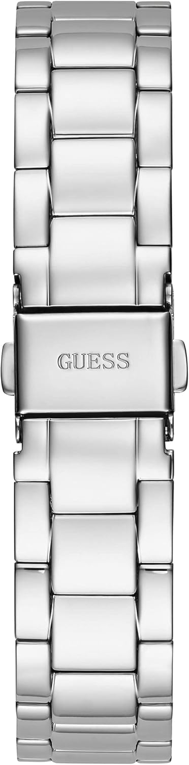 GUESS Reloj de pulsera con borde de moneda