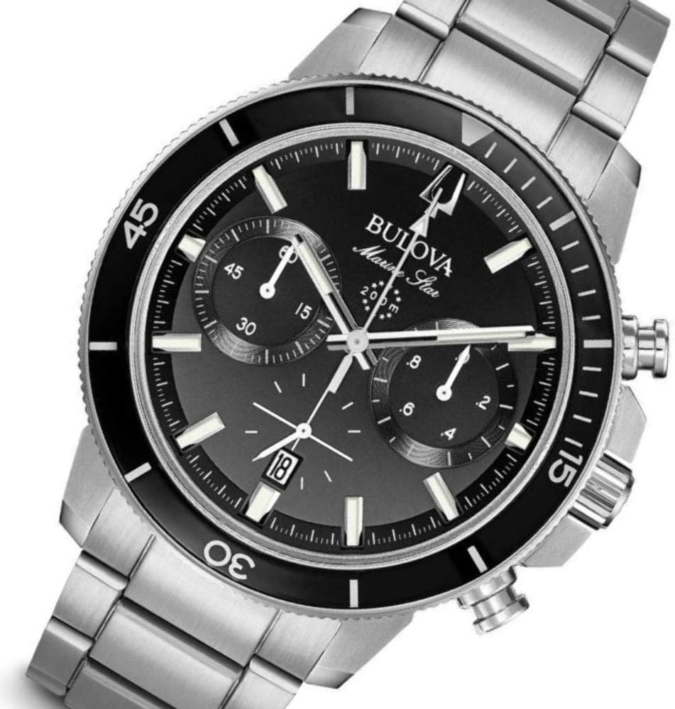 Bulova Reloj Analógico para Hombres de Cuarzo con Correa en Acero Inoxidable 96B272