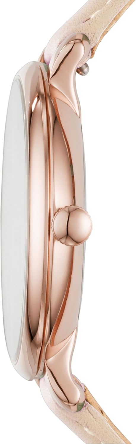 Fossil Women's Jacqueline Watch In Rose Goldtone with Blush Leather Strap