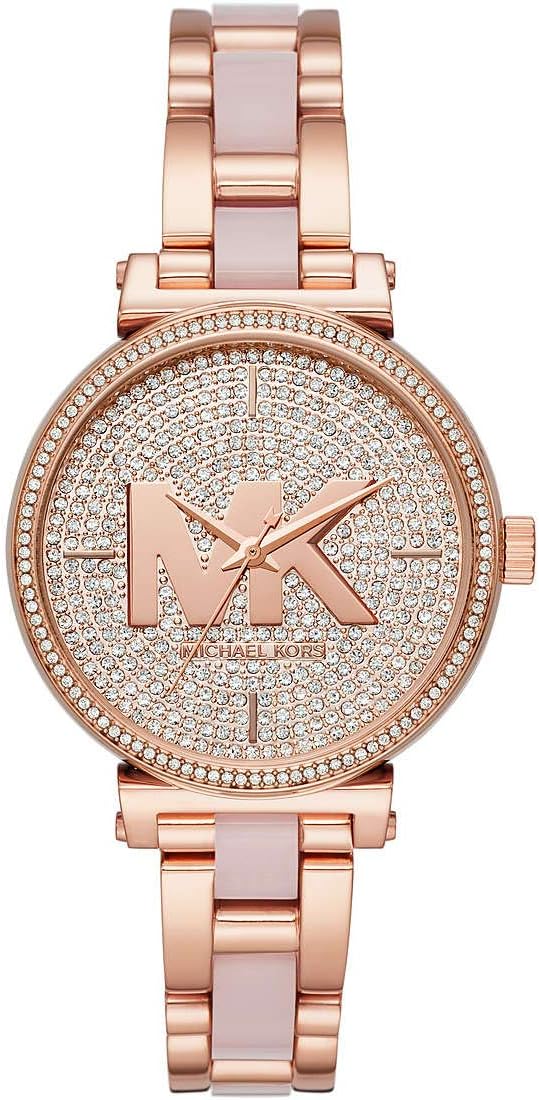 Michael Kors Reloj Sofie para Mujer, Movimiento trifásico de Cuarzo con Correa de Acero Inoxidable