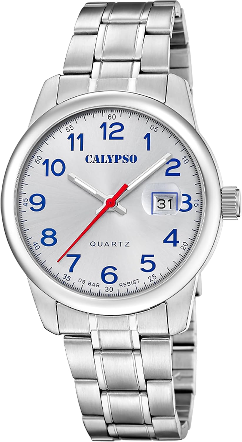 CALYPSO Reloj Hombre K5872/2 Basic Caja de Acero Inoxidable 316l Plateado