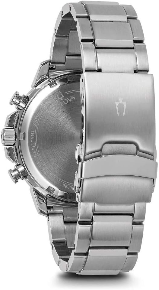 Bulova Reloj Analógico para Hombres de Cuarzo con Correa en Acero Inoxidable 96B272