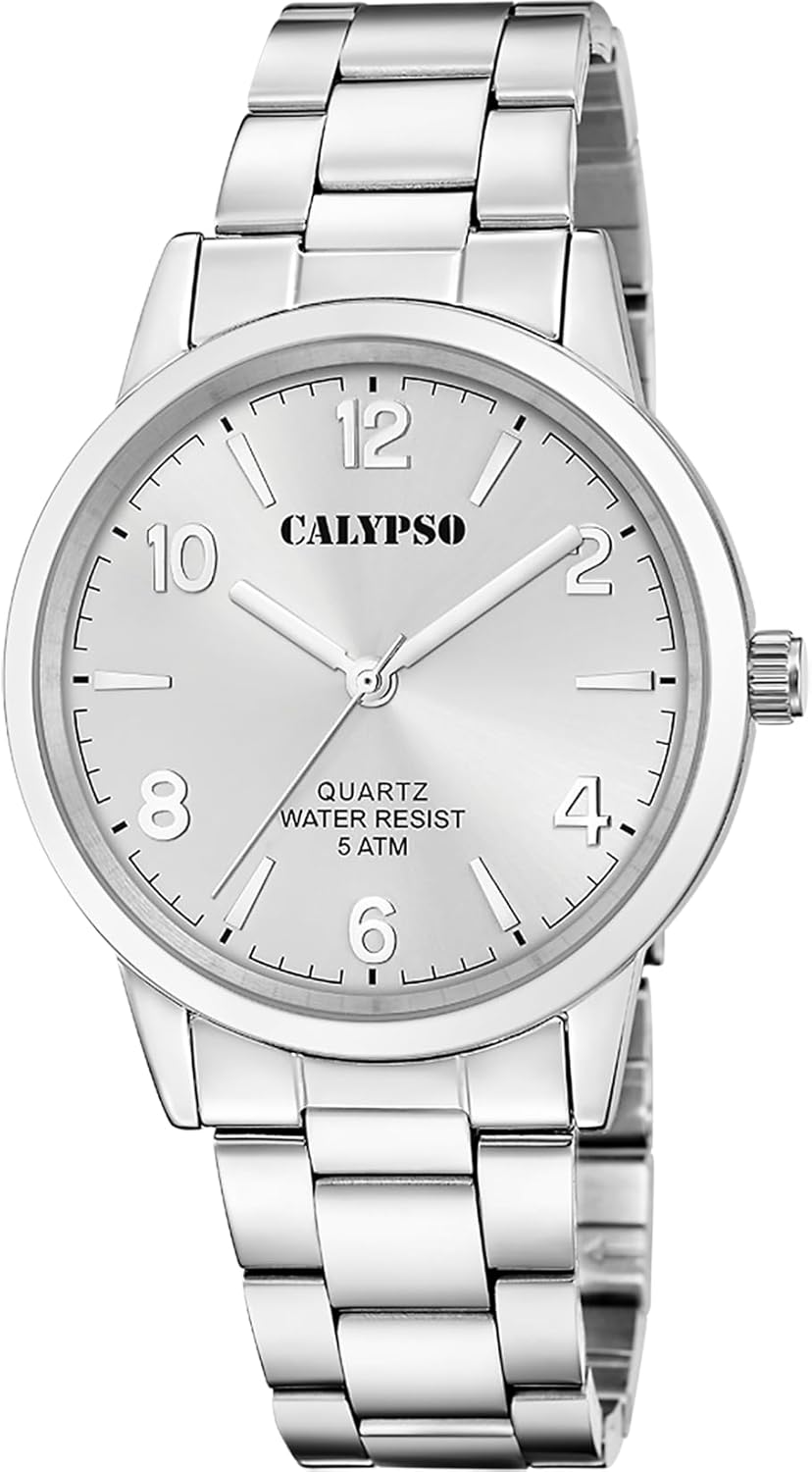 CALYPSO Reloj Hombre K5858/2 Basic Caja de Acero Inoxidable 316l Plateado