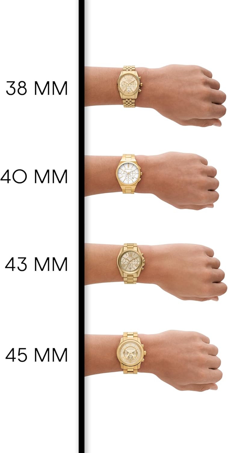 Michael Kors MK9122 - Slim Runway - Reloj de Acero Inoxidable de Tres manecillas en Tono Beige Dorado