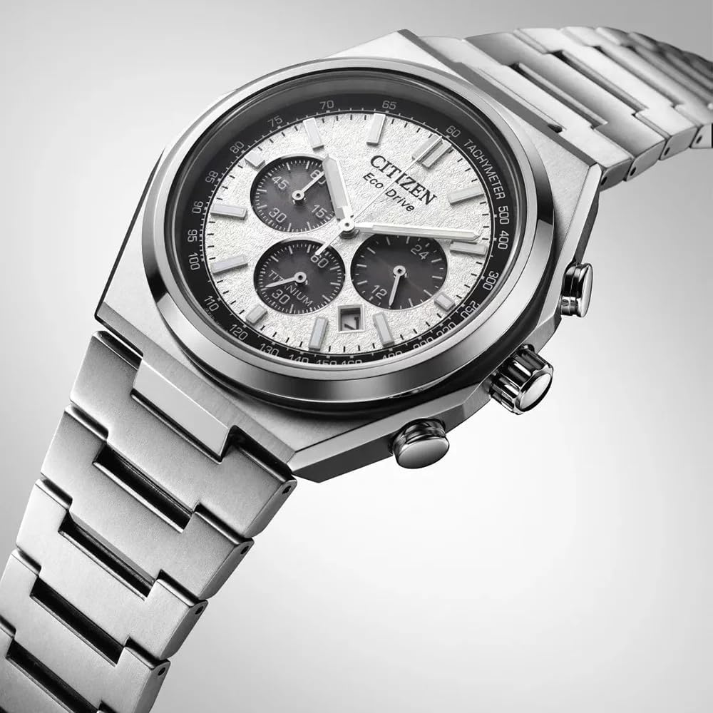 CITIZEN Reloj Cronógrafo para Hombres de Eco-Drive con Correa en Titanio CA4610-85A