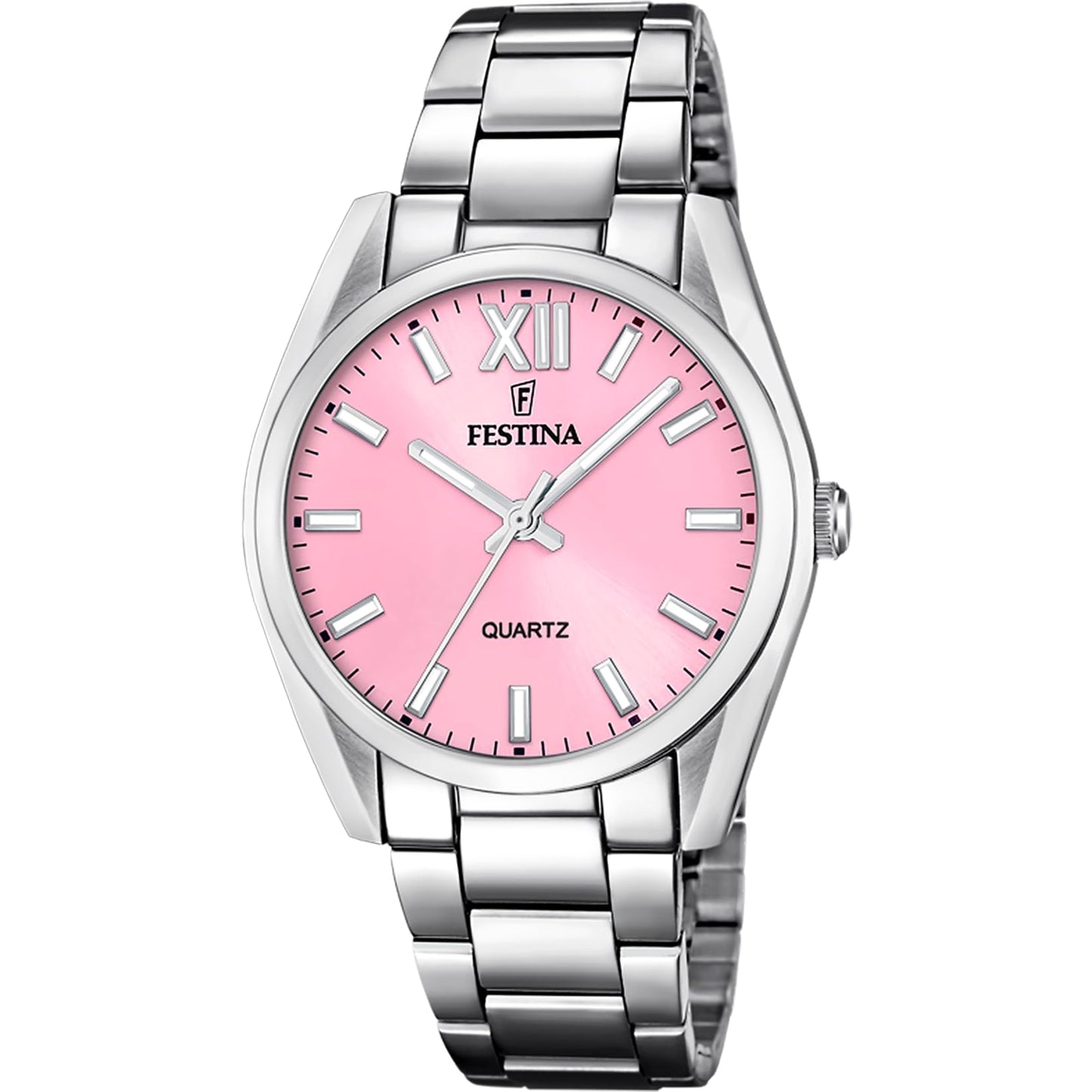 Festina Reloj Mujer F20622 Boyfriend Caja de Acero Inoxidable 316l Plateado Correa de Acero Inoxidable 316l Plateado