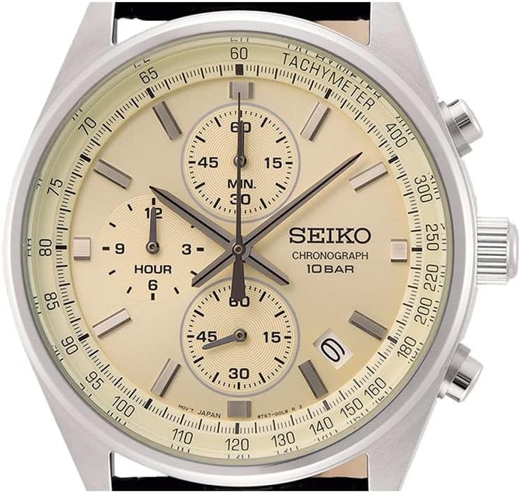 Seiko Reloj Analógico para Hombre de Cuarzo japonés con Correa