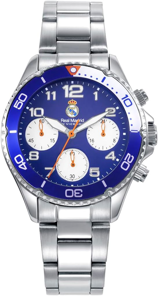 Viceroy Reloj Cronógrafo Cadete Oficial del Real Madrid Ref. 41144-35 – Estilo Deportivo con Caja de Acero y Resistencia al Agua 10 ATM