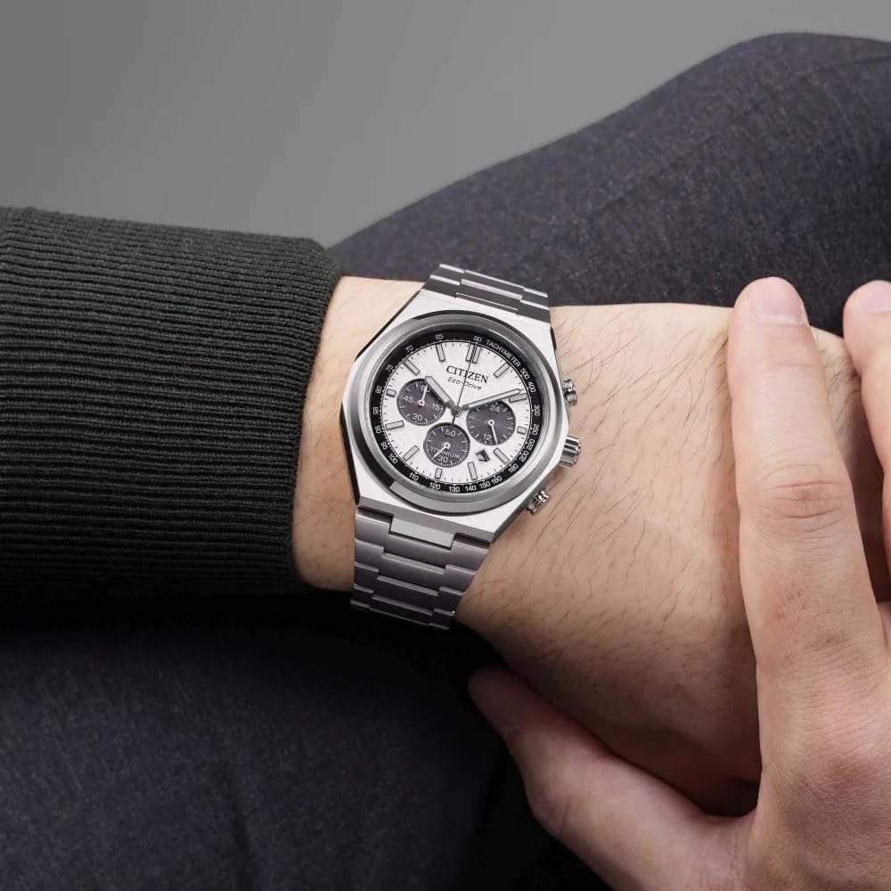 CITIZEN Reloj Cronógrafo para Hombres de Eco-Drive con Correa en Titanio CA4610-85A