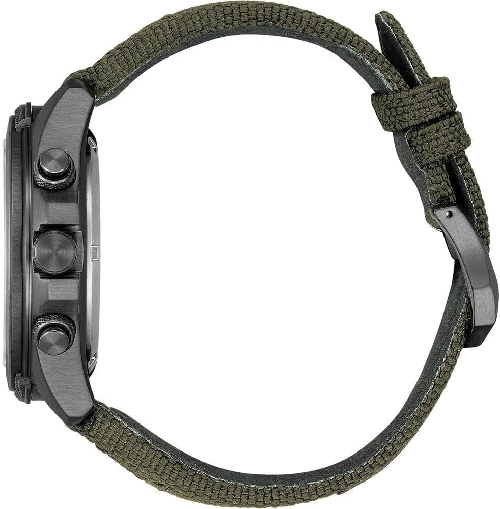 Citizen Reloj Análogico-Digital para Hombre de Cuarzo con Correa en Tela JV1005-02W