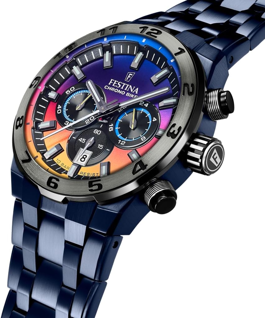 Reloj FESTINA para Hombre F20709/1 Special Editions Caja de Acero Inoxidable 316l Azul Correa de Acero Inoxidable 316l Azul